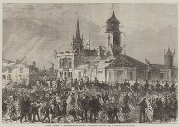 Prinz Arthur in Middlesborough-on-Tees, Prozession durch den Marktplatz